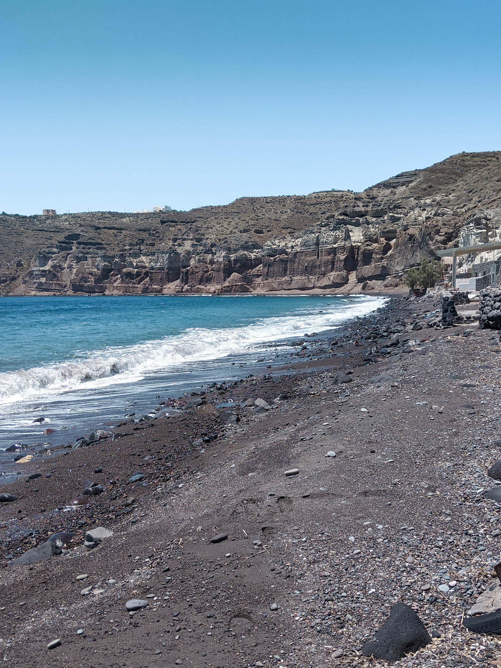 Schwarzer Strand Santorin